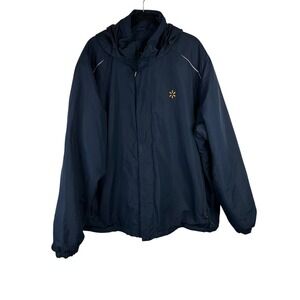 CORE365 Men's Walmart Navy Blue Hooded Lightweight Jacket - Size3x